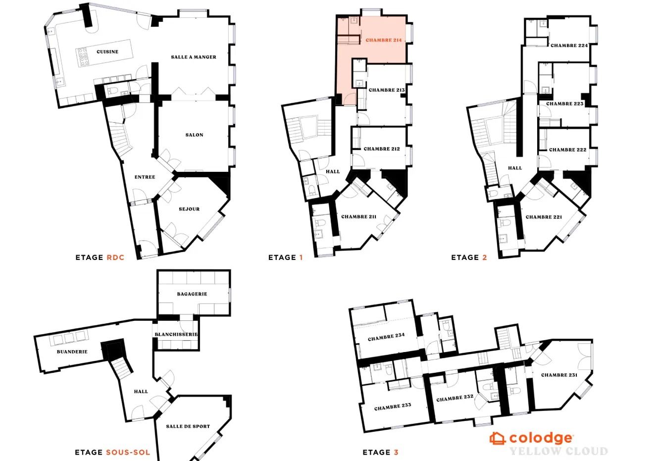 plan chambre 214 yellow